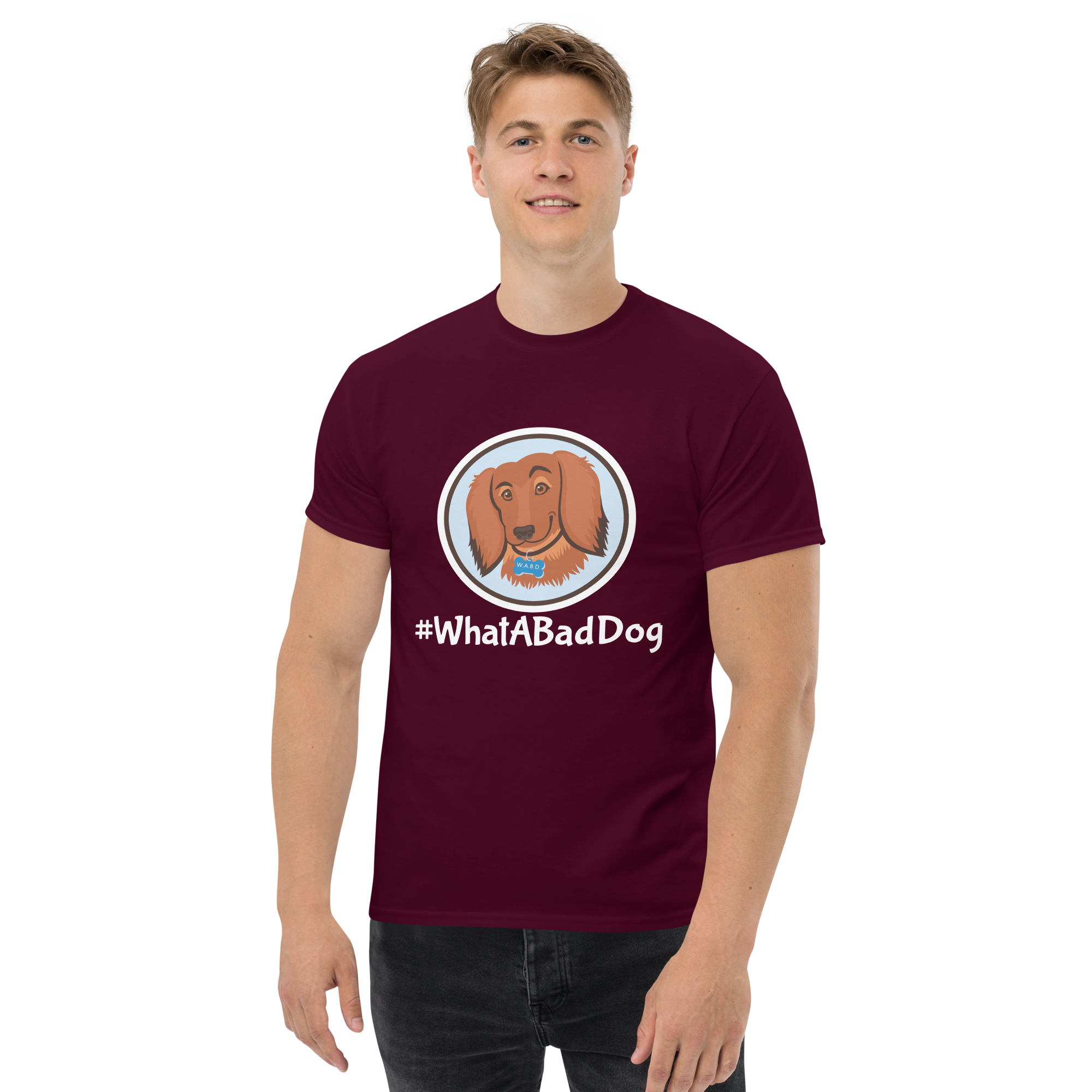 #WhatABadDog Men's Short Sleeve T-Shirt