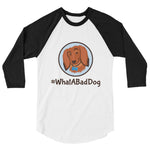 Load image into Gallery viewer, #WhatABadDog Men&#39;s 3/4 sleeve raglan shirt
