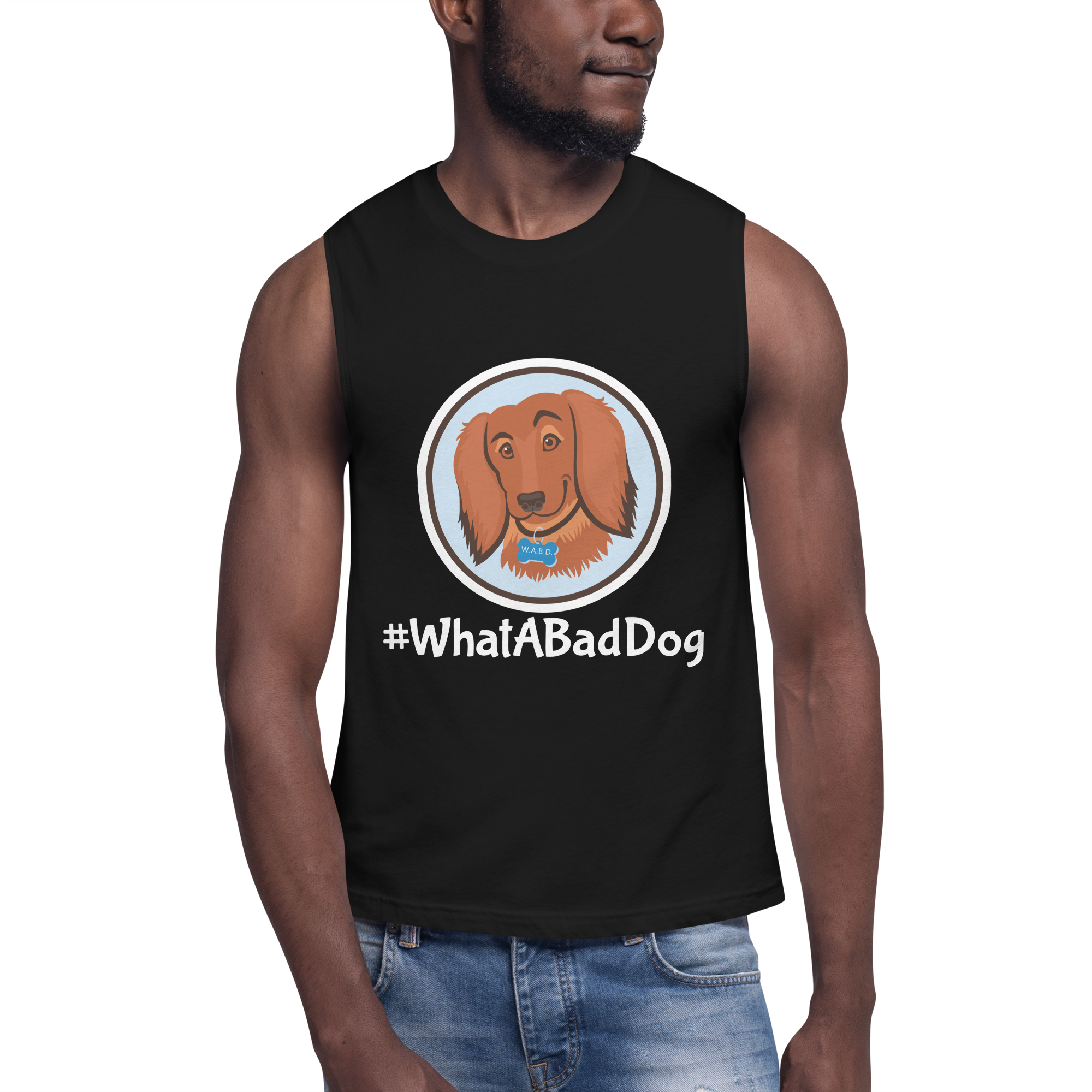 #WhatABadDog Men's Muscle Shirt