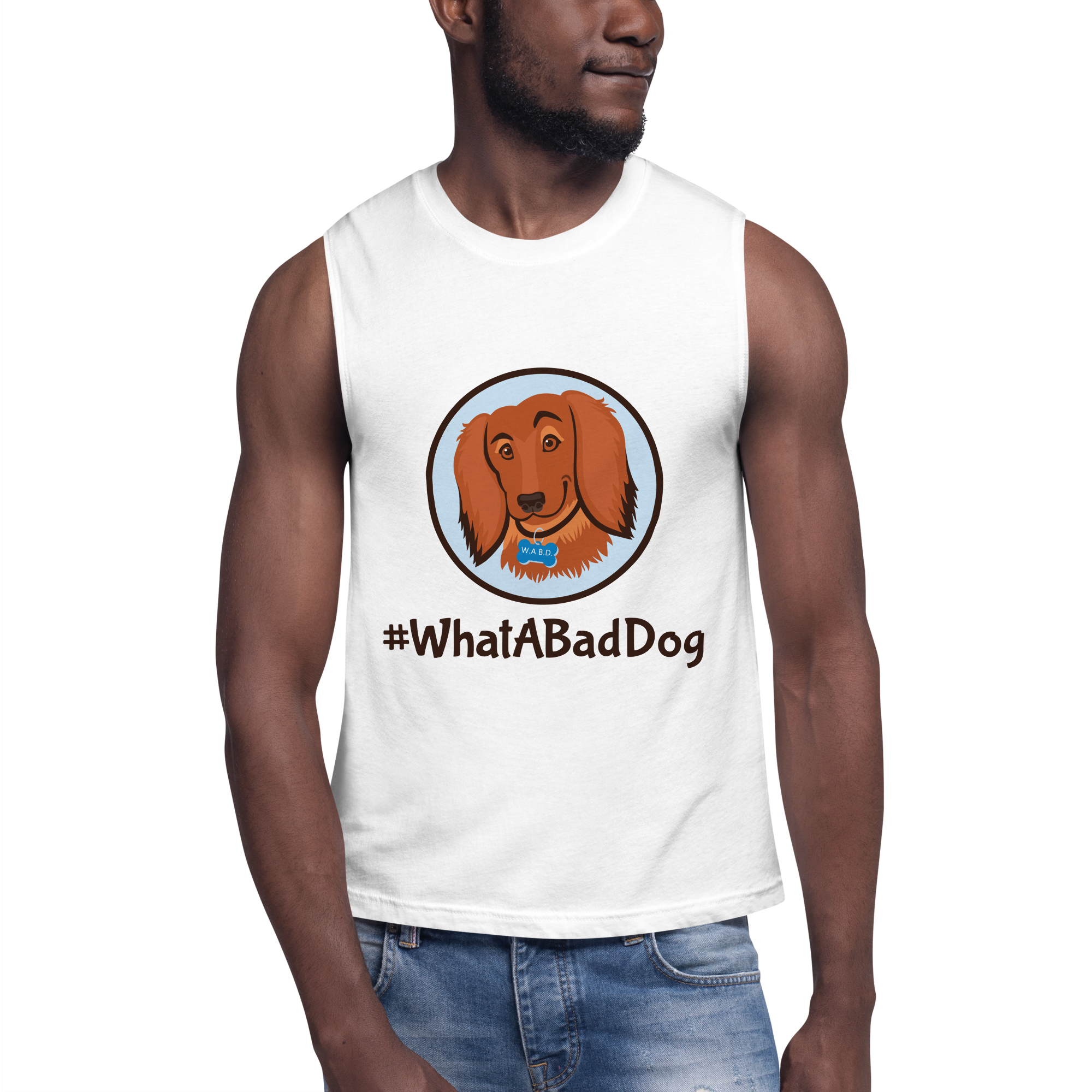 #WhatABadDog Men's Muscle Shirt