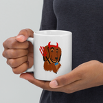 Load image into Gallery viewer, Devil Dog Mug (White Glossy)
