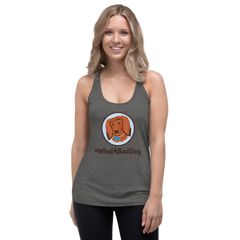 #WhatABadDog Women's Racerback Tank